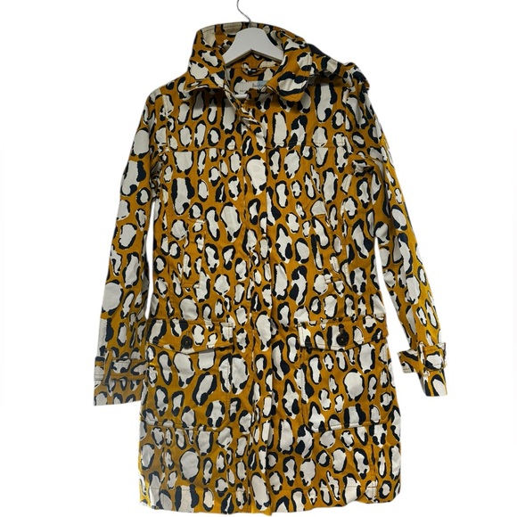 Boden Jackets & Blazers - Boden rainmac long animal print water resistant rain jacket 6